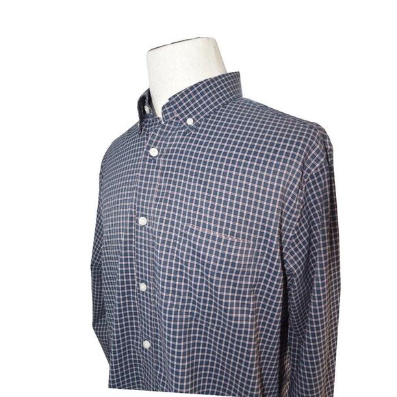 UNTUCKit Blue Plaid Button-Up Shirt Size XL Classic Smart Casual Preppy - Picture 5 of 5